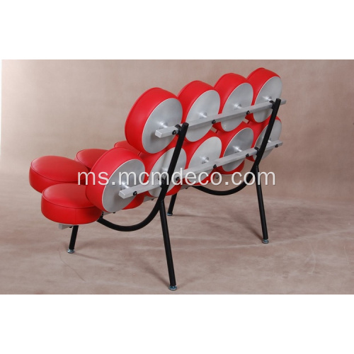 sofa moden mashmallow merah